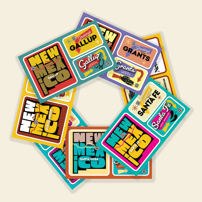 Route 66 Sticker Postcards – 6-pack